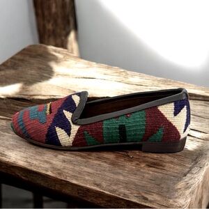RES IPSA Kilim Marrakech Atelier Multi-Color loafers Size 7